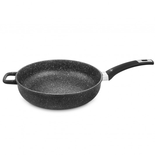 Сковорода глубокая для индукционных плит с антипригарным покрытием, D 24 см, H 8 см, фикс. ручка, литой алюминий, Olympia Hard Cook Сlicca Induction 201.24IND Сковорода глубокая для индукционных плит с антипригарным покрытием, D 24 см, H 8 см, фикс. ручка, литой алюминий, Olympia Hard Cook Сlicca Induction 201.24IND