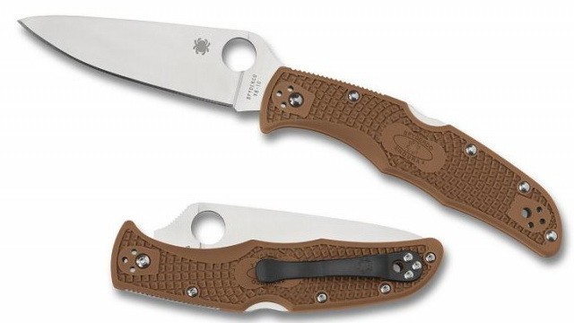 Складной нож Spyderco Delica Flat Ground Brown C11FPBN Складной нож Spyderco Delica Flat Ground Brown C11FPBN