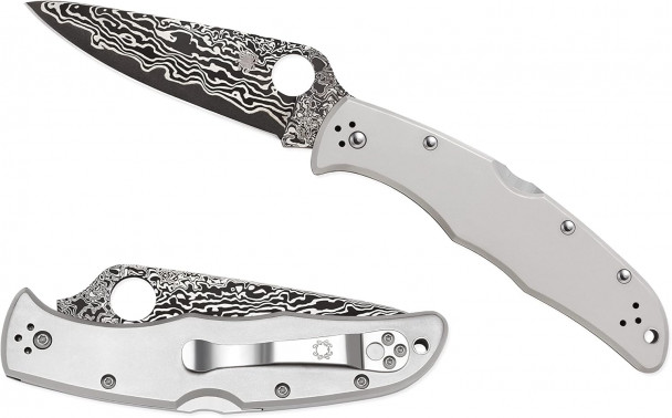 Складной нож Spyderco Endura 4 C10TIPD сталь VG-10 damascus Складной нож Spyderco Endura 4 C10TIPD сталь VG-10 damascus