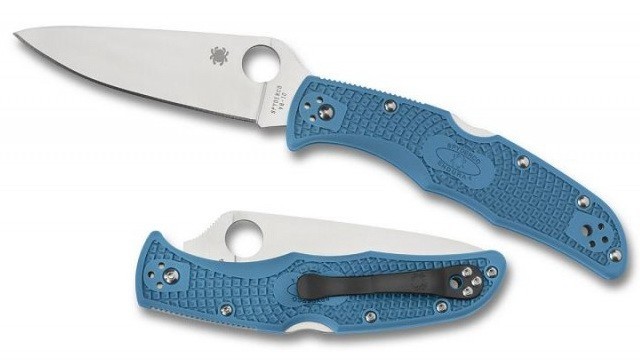 Складной нож Spyderco Endura Flat Ground Blue C10FPBL Складной нож Spyderco Endura Flat Ground Blue C10FPBL