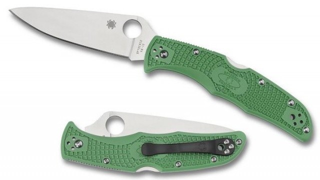 Складной нож Spyderco Endura Flat Ground Green C10FPGR Складной нож Spyderco Endura Flat Ground Green C10FPGR