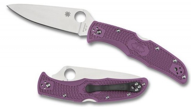 Складной нож Spyderco Endura Flat Ground Purple C10FPPR Складной нож Spyderco Endura Flat Ground Purple C10FPPR