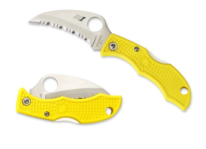 Складной нож Spyderco Ladybug 3 LYLS3HB Yellow FRN handle Складной нож Spyderco Ladybug 3 LYLS3HB Yellow FRN handle