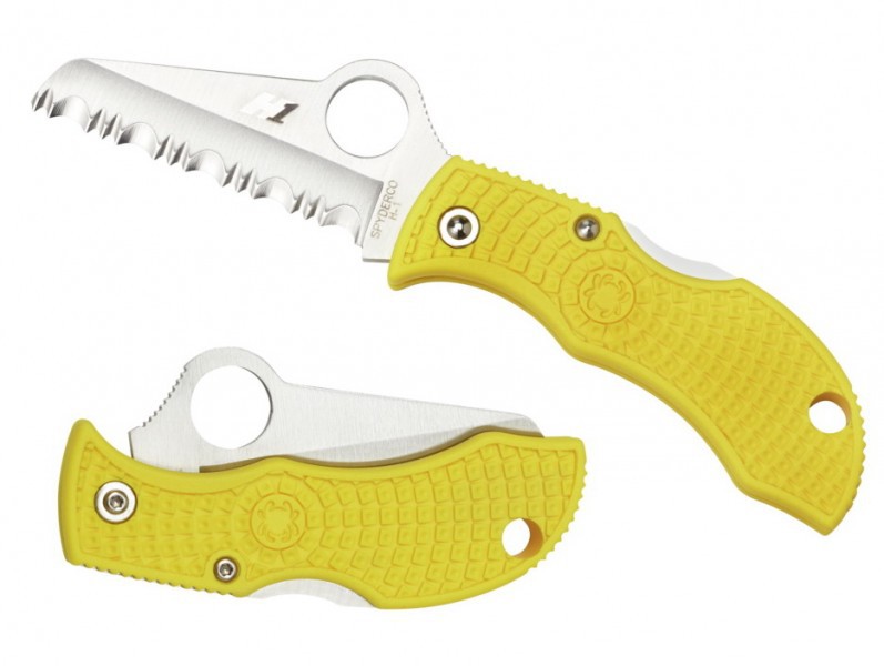 Складной нож Spyderco Manbug MYLS Yellow FRN handle Складной нож Spyderco Manbug MYLS Yellow FRN handle