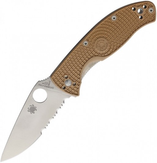 Складной нож Spyderco Tenacious C122PSTN, Tan FRN Handle Складной нож Spyderco Tenacious C122PSTN, Tan FRN Handle