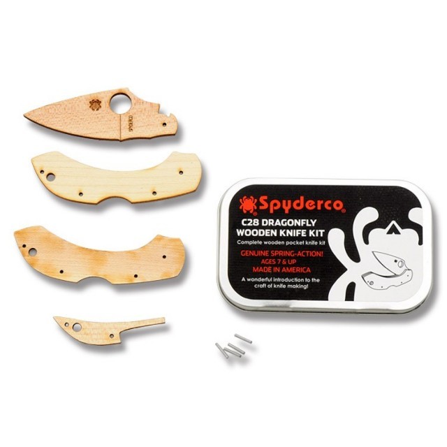 Туристический нож Spyderco Wooden Kit Dragonfly WDKIT1 Туристический нож Spyderco Wooden Kit Dragonfly WDKIT1