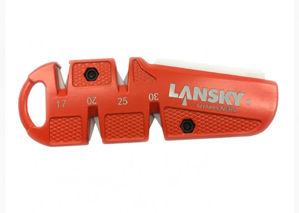 Карманная точилка для всех типов лезвий Lansky C-SHARP, 4 угла заточки (17°,20°,25°,30°) и керамическая планка 800грит Карманная точилка для всех типов лезвий Lansky C-SHARP, 4 угла заточки (17°,20°,25°,30°) и керамическая планка 800грит