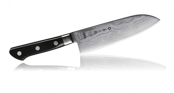 Кухонный нож Сантоку Tojiro &amp; Julia Vysotskaya F-659, 37 слоев, 170 мм.