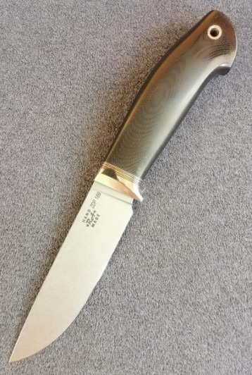 Туристический нож Романа Гончарова RA-005, сталь ZDP-189, 110 мм., микарта Туристический нож Романа Гончарова RA-005, сталь ZDP-189, 110 мм., микарта