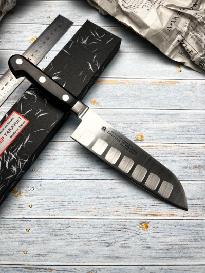Универсальный нож Sakai Takayuki Сантоку 10250, 18 см, сталь High Carbon Stainless Steel