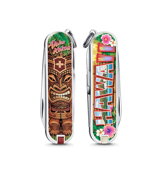 Швейцарский нож Victorinox 0.6223.L1809 Classic 2018 Aloha Kakou, 7 функций Швейцарский нож Victorinox 0.6223.L1809 Classic 2018 Aloha Kakou, 7 функций
