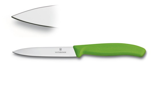 Нож для овощей и фруктов Victorinox 6.7706.L114, лезвие 10 см. Нож для овощей и фруктов Victorinox 6.7706.L114, лезвие 10 см.