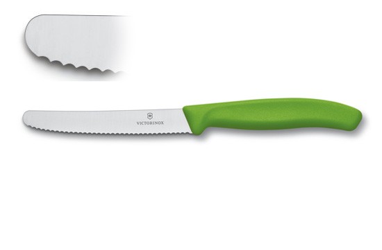 Нож для салата и томатов Victorinox 6.7836.L114, лезвие 11 см. Нож для салата и томатов Victorinox 6.7836.L114, лезвие 11 см.