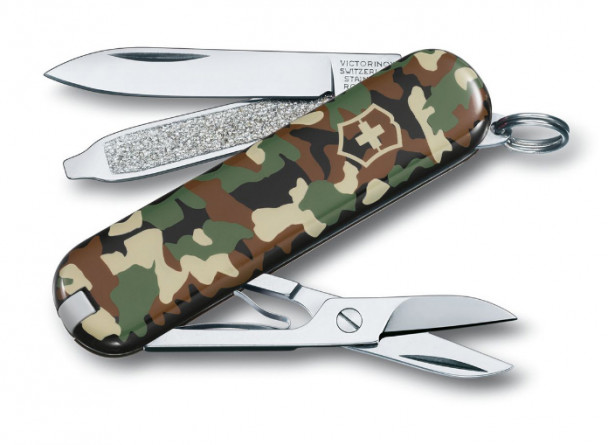 Швейцарский складной нож Victorinox 0.6223.94 Camouflage, 7 функций Швейцарский складной нож Victorinox 0.6223.94 Camouflage, 7 функций