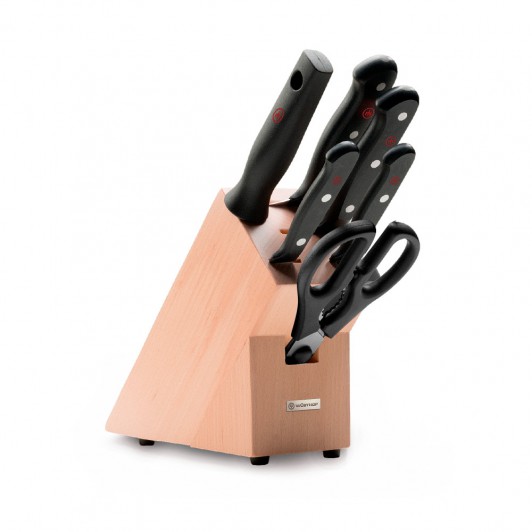 Набор ножей 4 шт+мусат на подставке Wuesthof 9867-2 Gourmet Набор ножей 4 шт+мусат на подставке Wuesthof 9867-2 Gourmet