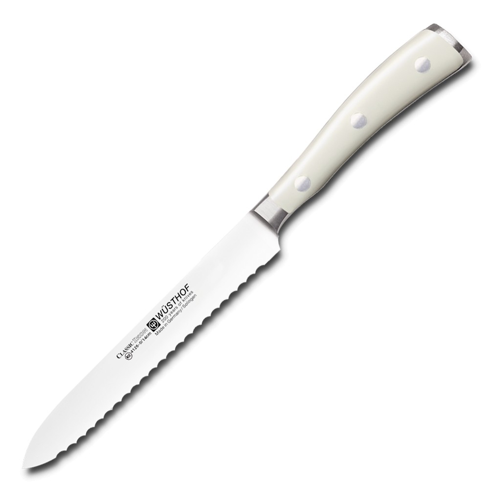 Кухонный нож универсальный Wuesthof Ikon Cream White 4126-0 WUS, 14 см. Кухонный нож универсальный Wuesthof Ikon Cream White 4126-0 WUS, 14 см.