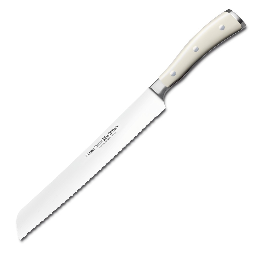 Нож для хлеба Wuesthof Ikon Cream White 4166-0/23, 23 см. Нож для хлеба Wuesthof Ikon Cream White 4166-0/23, 23 см.