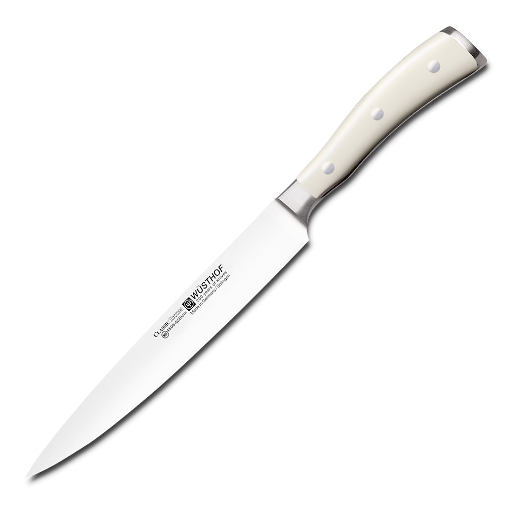 Нож для нарезки Wuesthof Ikon Cream White 4506-0/20 WUS, 20 см. Нож для нарезки Wuesthof Ikon Cream White 4506-0/20 WUS, 20 см.