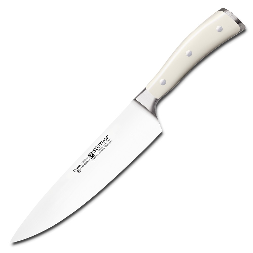 Поварской нож Wuesthof Ikon Cream White 4596-0/20 WUS, 20 см. Поварской нож Wuesthof Ikon Cream White 4596-0/20 WUS, 20 см.