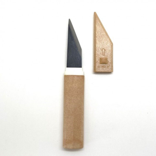 Нож для резьбы по дереву киридаши Yoshiharu PL-400, сталь Aogami Ni-Mai, для правши Нож для резьбы по дереву киридаши Yoshiharu PL-400, сталь Aogami Ni-Mai, для правши