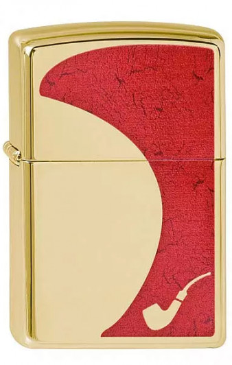 Зажигалка для трубок Zippo High Polish Brass Pipe Lighter Red 28322 Зажигалка для трубок Zippo High Polish Brass Pipe Lighter Red 28322