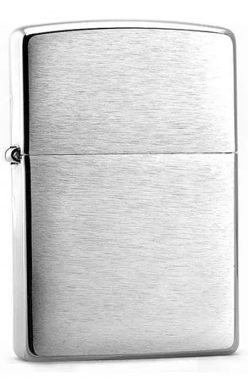 Зажигалка Zippo Brushed Chrome классическая 200 reg Зажигалка Zippo Brushed Chrome классическая 200 reg