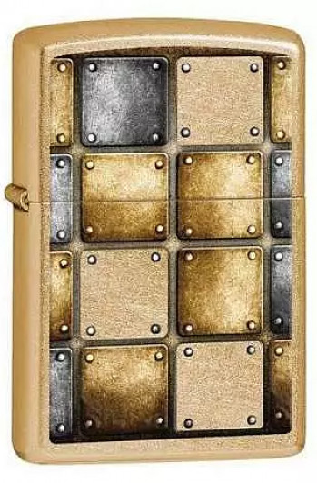 Зажигалка Zippo Metal Design, Street Brass, Gold Dust 28539 Зажигалка Zippo Metal Design, Street Brass, Gold Dust 28539