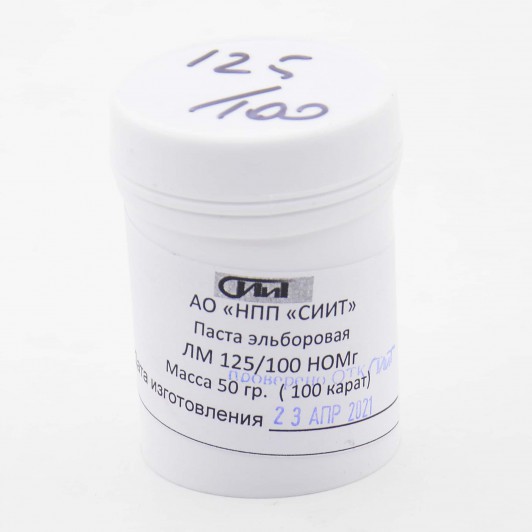Паста эльборовая ЛМ 125/100 НОМГ, 120 grit, СИИТ, банка 50гр Паста эльборовая ЛМ 125/100 НОМГ, 120 grit, СИИТ, банка 50гр