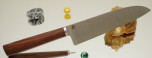 Дамир Сафаров. Классический кухонный нож Santoku, лезвие 200 мм., DS-C-Sa-200