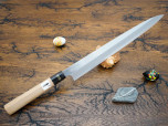 Кухонный нож Fujiwara Kanefusa, серия FKJ, Yanagiba 33 см, White steel, арт. FKJ-13-W