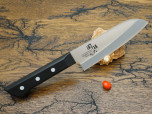 Кухонный нож KAI Azuchi Santoku AE-5142, нержавеющая сталь 420НС, лезвие 18 см. Кухонный нож KAI Azuchi Santoku AE-5142, нержавеющая сталь 420НС, лезвие 18 см.