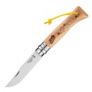 Складной нож Opinel №8 Tour de France - Engraved 2021, нержавеющая сталь, дуб, 85 мм.