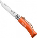 Складной нож Opinel №7 Trekking нержавеющая сталь, оранжевый, 86 мм.