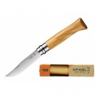 Складной нож Opinel №8, нержавеющая сталь, олива, 85 мм.