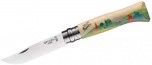 Складной нож Opinel №8 Tour de France - Subleme 2021, нержавеющая сталь, дуб, 85 мм.