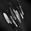 Набор из 6 кухонных ножей на магнитном держателе из дуба Yaxell YA/RAN-KS001SOB